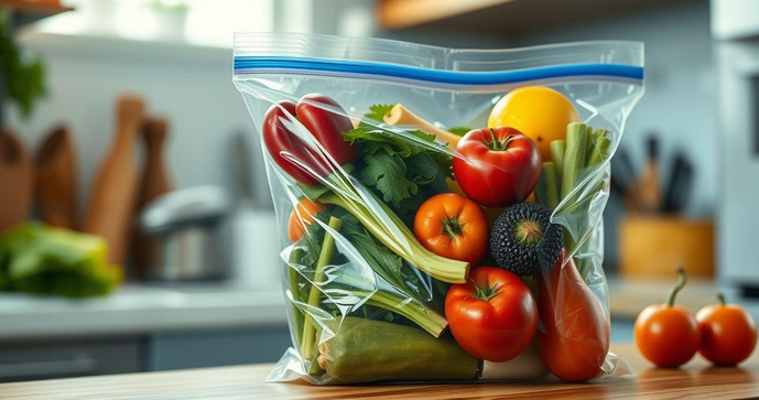 Saco ziplock para alimentos: a solução prática para conservar seus alimentos frescos