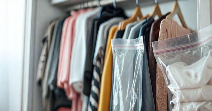 Saco Ziplock para Roupas: Organização Prática