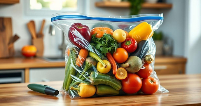 Saco Ziplock Grande é a Solução Prática para Organizar e Armazenar Seus Alimentos